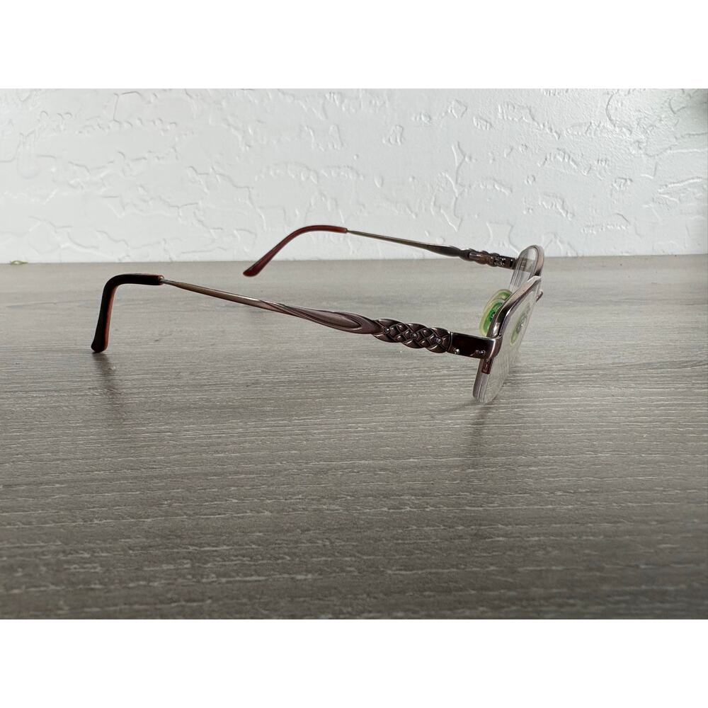 Saki Japan Handmade Eyeglass Frames MOD‎ 318 Rose Gold 51-17-135 Semi Rimless